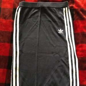 Adidas 3 stripe midi skirt, Navy, Small